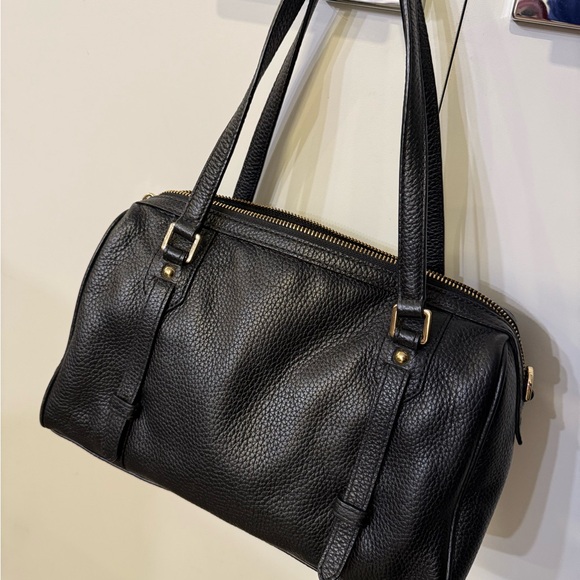 EUC Michael Kors Black Leather Satchel - Picture 2 of 7